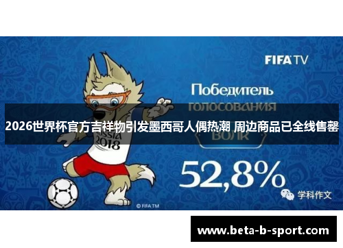 2026世界杯官方吉祥物引发墨西哥人偶热潮 周边商品已全线售罄 2026世界杯官方吉祥物引发墨西哥人偶热潮 周边商品已全线售罄